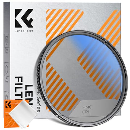 K&F Concept 52mm Circular Polarizer Lens Filter Ultra-Slim Optical Glass - size: 52mm