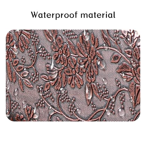PU Leather TV Remote Control Holder,Pen Holder,Nightstand Organizer Caddy - color: Antique Embroidery