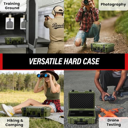 SEKKVY Gun Case for Handguns, Pistol Case Hard Shell - color: 1-Pistol Case, Green