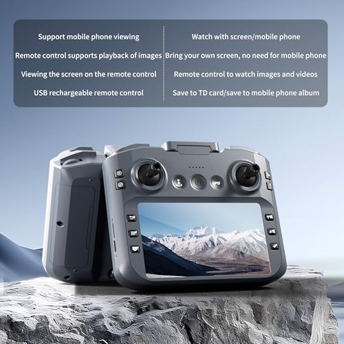 XT606 GPS Drone with Camera for Adults 4K EIS, Drone with 4.3" HD Screen - color: XT606-3BATTERY