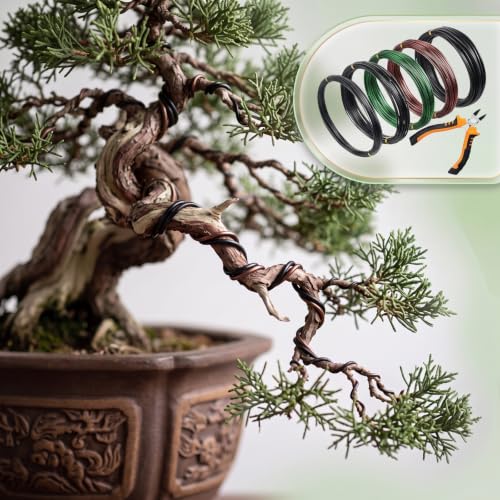 Mudder 5 Roll Bonsai Training Wire Aluminum 1/1.5/2.0mm Classic - color: Classic, size: 1/1.5/2.0mm