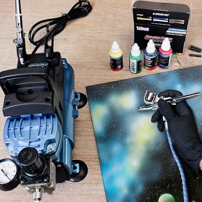 Master Airbrush 1/5 HP Cool Runner Dual Fan Air Compressor Kit Model TC-420 - style: Super Cool Runner