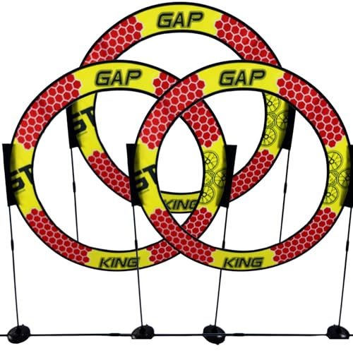 Drone Obstacle Course Kit By Gap King, Includes Pro Race Hoop Size, Perfect for Competition FPV Racing of drones or model aircraft Game Loop Gate Set (3 Pack) - size: 3 pack