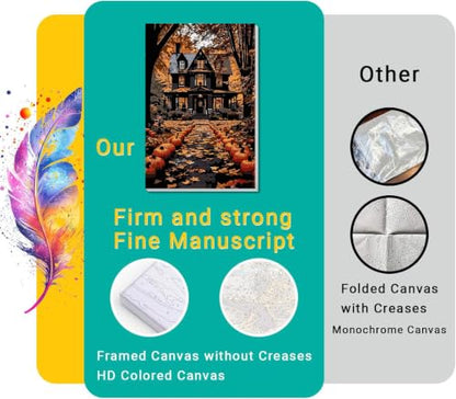 Axquilon 3 Packs Fall Framed Paint by Numbers Kit for Adults 8x10in - color: 3 Pack Fall with Easel