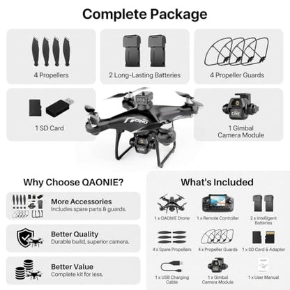 E55 Air Drone with Screen Controller with SD Card, 2 Batteries. - color: 2 batteries - White
