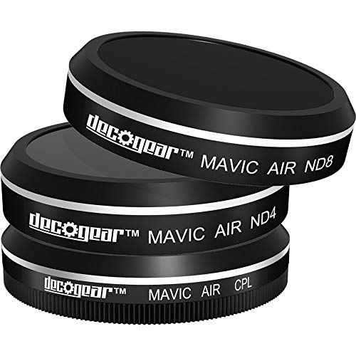 Deco Gear Filter Kit (CPL+ND4+ND8) for Camera on The Mavic Air Quadcopter Drone