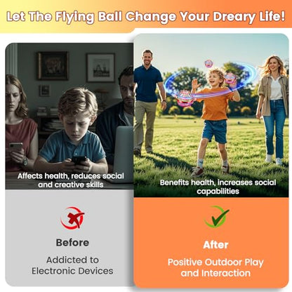 Flying Orb Ball Toy, 2026 Upgrade Hand Controlled Hover Ball - color: Bright Red, size: 1 Pack