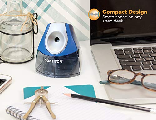 Bostitch Electric Pencil Sharpener for Classroom and Desk, Dark Blue - color: Dark Blue (Pack of 1)