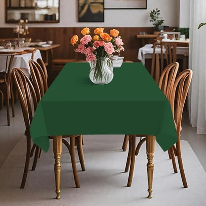 54IN X 320FT Plastic Table Cover Roll with Cutter Box, Cut to Size Plastic Table Cloths for Parties, Birthday, (Green, 54"x3840"(Rectangular)) - color: Green, size: 3840" x 54" (Rectangular)