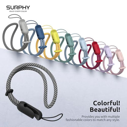 SURPHY 2 Pack Phone Lanyard, Phone Wrist Strap for Case, Camera Wrist Strap - color: Black & Green