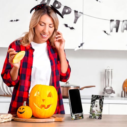 Saillong 6 Pcs Halloween Ghost Diamond Painting Phone Holder, Full Drill - style: Halloween Ghost