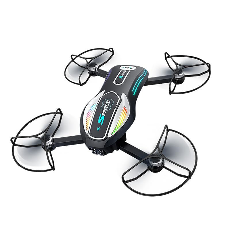 Long Flight FPV Drone with Screen Remote Control, Foldable Dual Camera RC Quadcopter with Electric Adjustable Lens, Optical Flow Hover, Intelligent Obstacle Avoidance, 50X Zoom, Gesture & Face Capture, 2 Batteries Drone for Beginners Adults