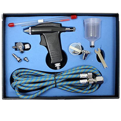 ARC-POWER Modern Dual Action Airbrush Kit Gravity Feed for Air Compressor Craft Paint Art