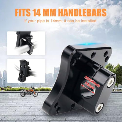 xitomer GPS Mount GPS Bracket Fit for 14mm Bar, for KLR650 2022 - size: 14MM