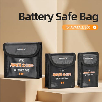 Fireproof Safe Bag for DJI Avata 360 2 Battery Accessories-Large - size: Large (for 3 batteries)
