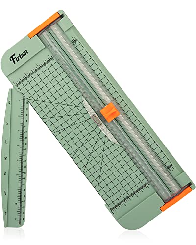 Firbon A4 Paper Cutter, 12 Inch Paper Trimmer with Extened Ruler, Morandi - color: Morandi