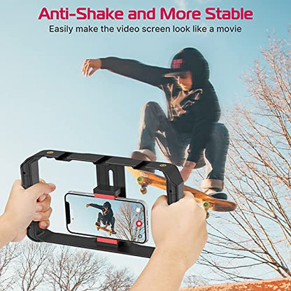 ULANZI U Rig Pro Smartphone Video Rig, Filmmaking Vlogging Case Phone Video - color: Black