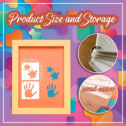 Graffiti Stencils for Crafts, 64 Pcs 3 Inch for Rocks Mini Signs Cards - color: Graffiti