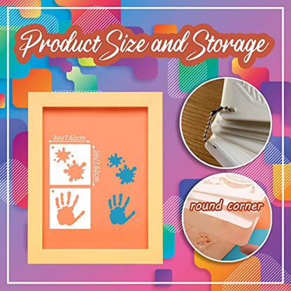 Graffiti Stencils for Crafts, 64 Pcs 3 Inch for Rocks Mini Signs Cards - color: Graffiti
