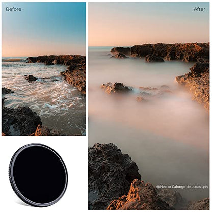 K&F CONCEPT 58mm Variable ND Lens Filter ND3-1000 (1.5-10Stops) D-Series - size: 58MM