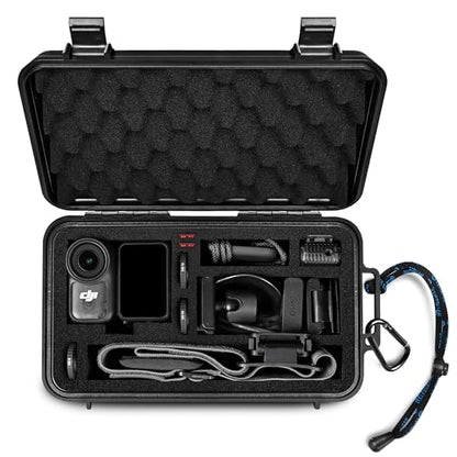 Lekufee Travel Waterproof Hard Case for DJI Osmo Nano Camera, Standard Combo, and Accessories - Black(Bag & Case Only)