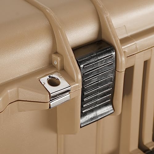 Eylar 31.5" X-Large Protective Roller Hard Case for Cameras, Drones, Tools, and AV Equipment with IP67 Waterproof, Shock Resistant, and Customizable Foam Inserts (Tan FDE) - color: Tan