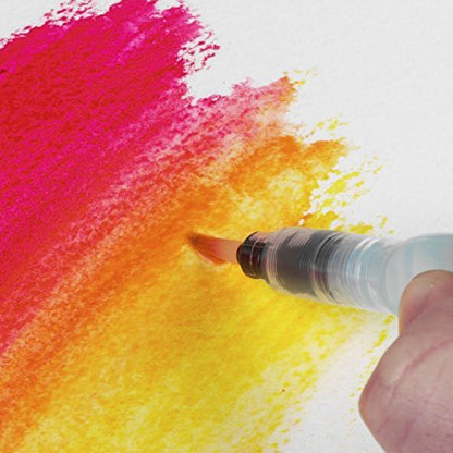 Pentel Arts Aquash Water Brush Assorted Tips, Pack of 3 (FRHBFMBP3) - style: 3 Pack Assorted