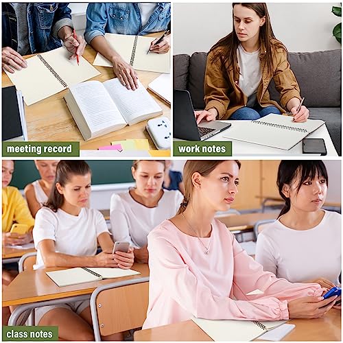 Fuutreo 6 Pack Spiral Notebook 10.5x7.45 Notebook,Fresh,Morandi - color: Fresh