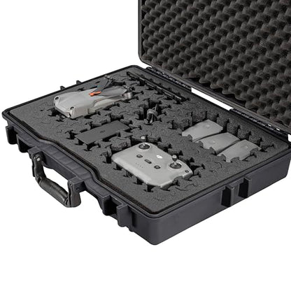 Eylar 22” Hard Laptop Case Equipped with RAGAR Reconfigurable & Reusable XP Crosslinked Foam Insert, Waterproof, Shockproof for Equipment, Drones, and Cameras (1 RAGAR Layer) (Black) - color: Black