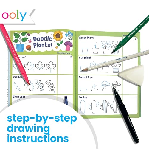 Ooly Learn to Draw & Color Activity Book Kit, 17 Piece - color: Doodle Coloring Kit