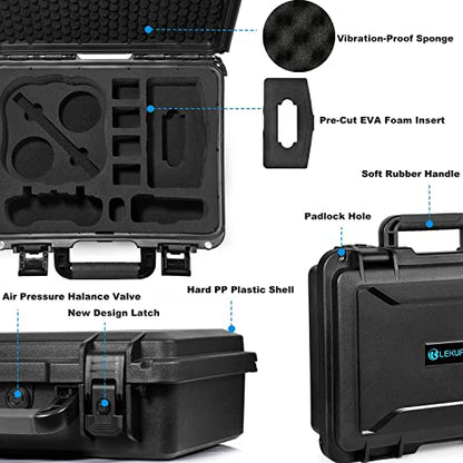 LEKUFEE Waterproof Case for DJI Avata - Explorer Combo/Pro/Fly Smart Combo & Accessories (Carry Case Only) - Not for DJI AVATA 2, Black