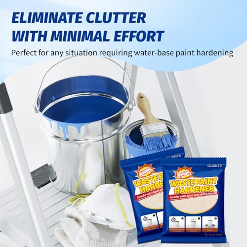 GLAINTE Waste Away Paint Hardener for Water-based Paint 18 Packs - size: 63 Ounce (Pack of 1)