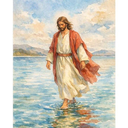 Dawnsphere Jesus Paint by Numbers Kit for Adults Without Frame 16x20 in - color: OP-US04