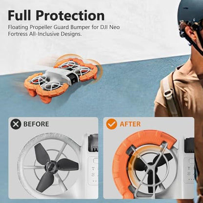 BTG Floating Propeller Guard Bumper for DJI Neo Accessories Anti-Collision Prop Bumper Protective Cover Ring Impact Protectors