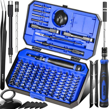 Precision Screwdriver Set with 103 Multi Bits, MINGFIX 115 in 1 Small Magnetic Repair Tool Kit for MacBook,Laptop,PC,Computers, iPhone, Electronics,PS5,PS4,Nintendo Switch, Xbox,Watches & Eye Glasses - style: 115 in 1
