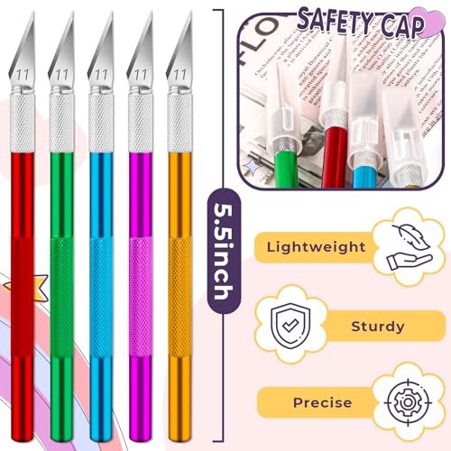 DIYSELF 20 Pack Exacto Knives for Art and Hobby, Black - color: Black, size: 20-Pack