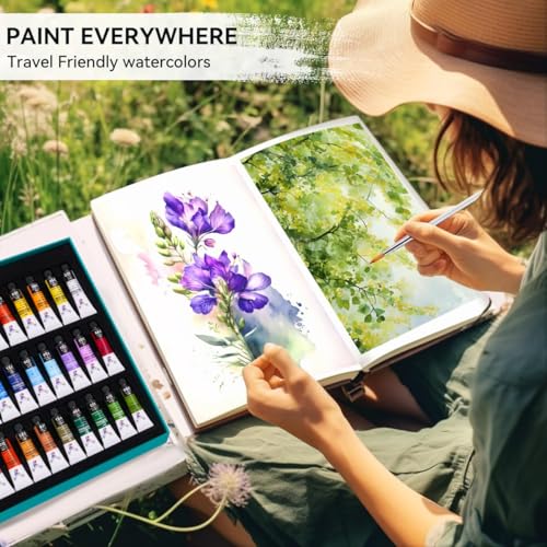 Watercolor Paint Set, 36 Colors 5ml Tubes