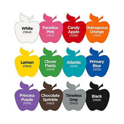 Apple Barrel Essentials Acrylic Paint Set, 12, 24 Fl Oz (Pack of 1) - size: 24 Fl Oz (Pack of 1)