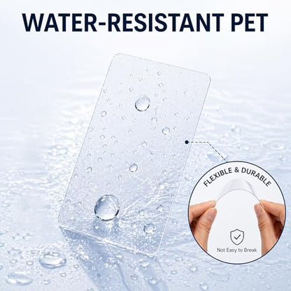 100 Clear PET Cards, ATC Size 2.5 x 3.5 in, 0.5 mm Thick