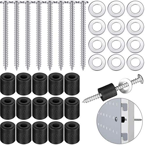 Hotop 24 Sets Pegboard Spacers Mounting Kit with Screws and Washers