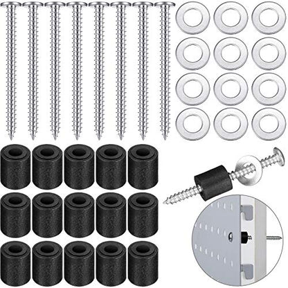 Hotop 24 Sets Pegboard Spacers Mounting Kit with Screws and Washers