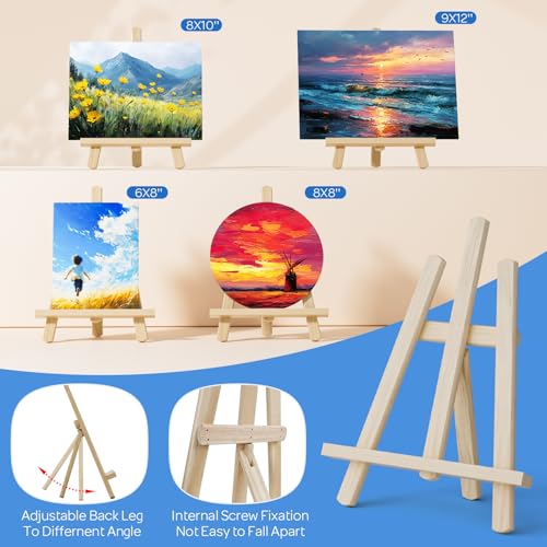 Nicpro 46PCS Acrylic Paint Canvas Set for Adults with 24 Paints (36ML) - color: 24 colors