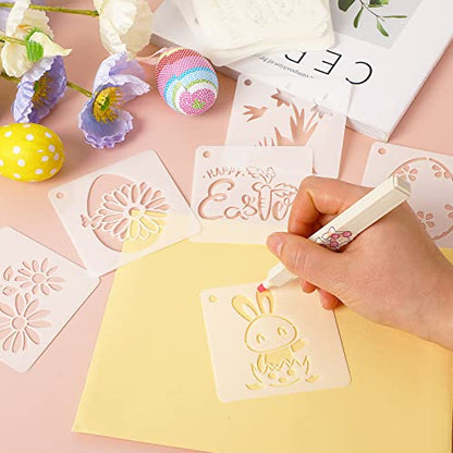 Augshy 56 Pack Easter Stencils, Christian Reusable for Painting Crafts - style: Easter