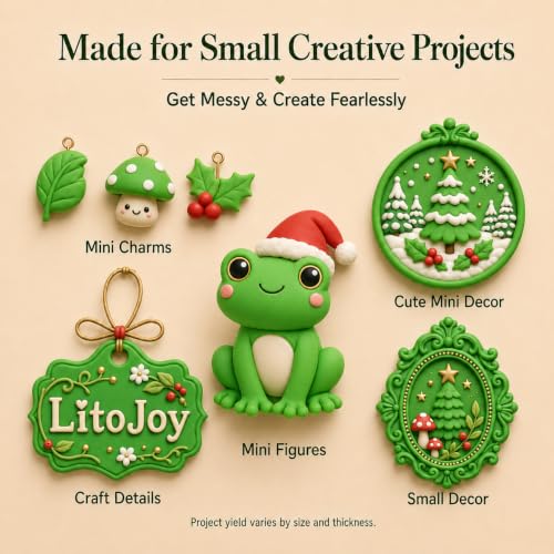Green Air Dry Foam Clay 100g/3.5oz, Soft & Easy to Mold - color: Green