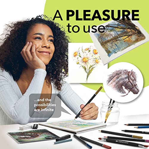 Castle Art Supplies Mixed Media Pencil Set - 120 Plus Art Pencils