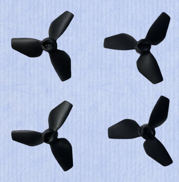 4-Piece Drone Propeller Set for DJI NEO, Quick-Release Low-Noise Replacement Blades, Black