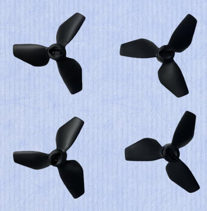 4-Piece Drone Propeller Set for DJI NEO, Quick-Release Low-Noise Replacement Blades, Black