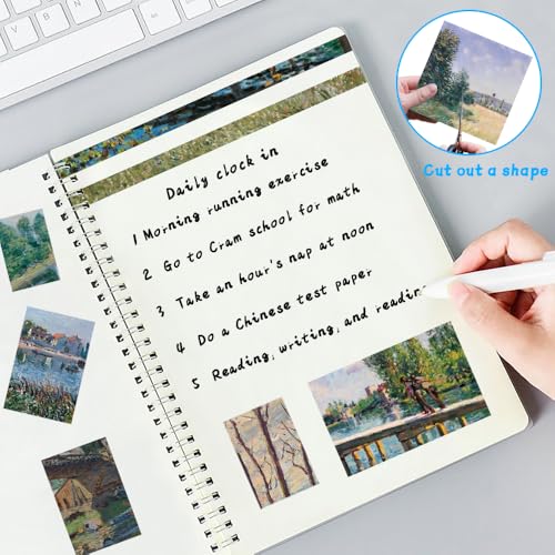 6x6" Cardstock Single Sided Scrapbooking,Craft Decorative Scrap Book Paper - color: 24sheets-famous paintings