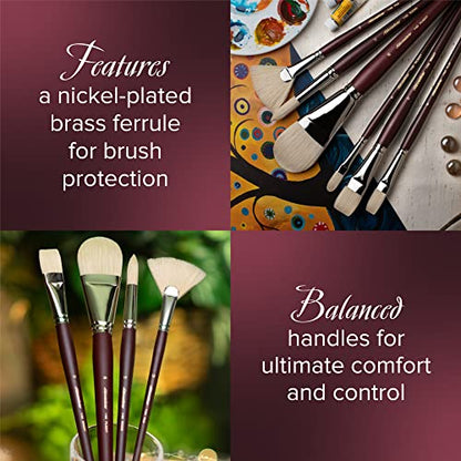 Silver Brush Limited Silverstone Alla Prima Oil Paintbrush Set, 5pc