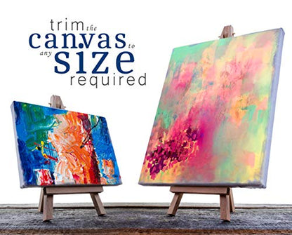 VViViD Double Primed Cotton Canvas 60" Wide Roll Choose Your Size! (5ft x 60") - size: 5ft x 60"